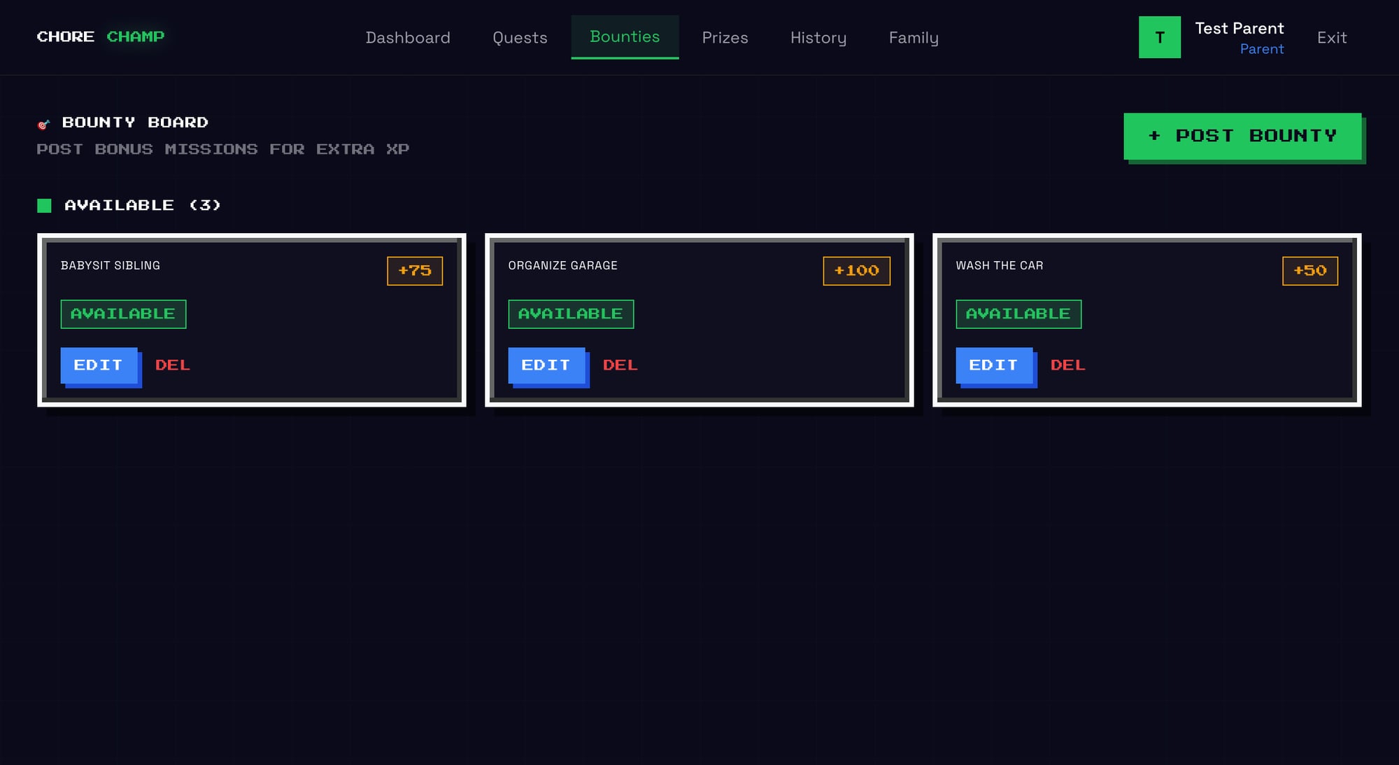 Bounty Board - Extra tasks for bonus XP